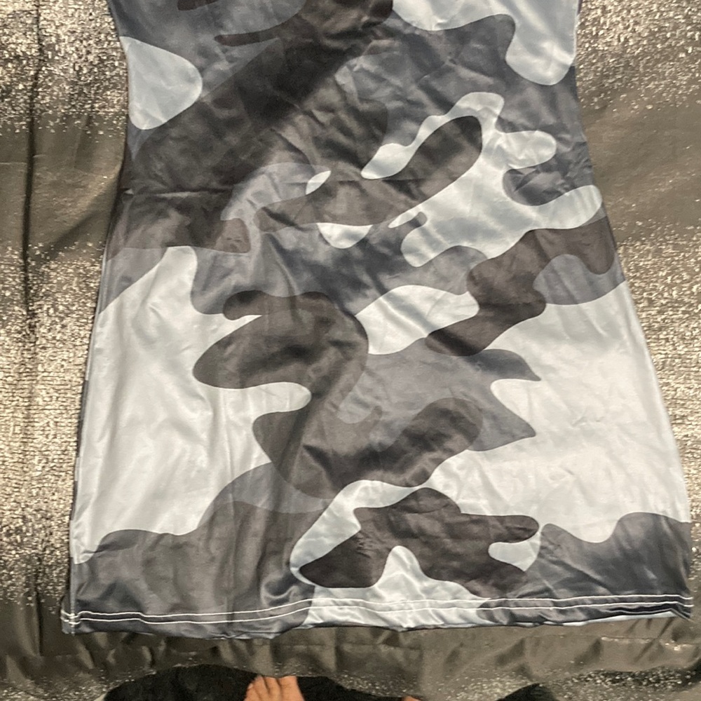 Grey camouflage bodycom dress